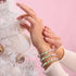 Rosa Rosen | 925 Sterling Silber | Firefly Glasgarten Armband
